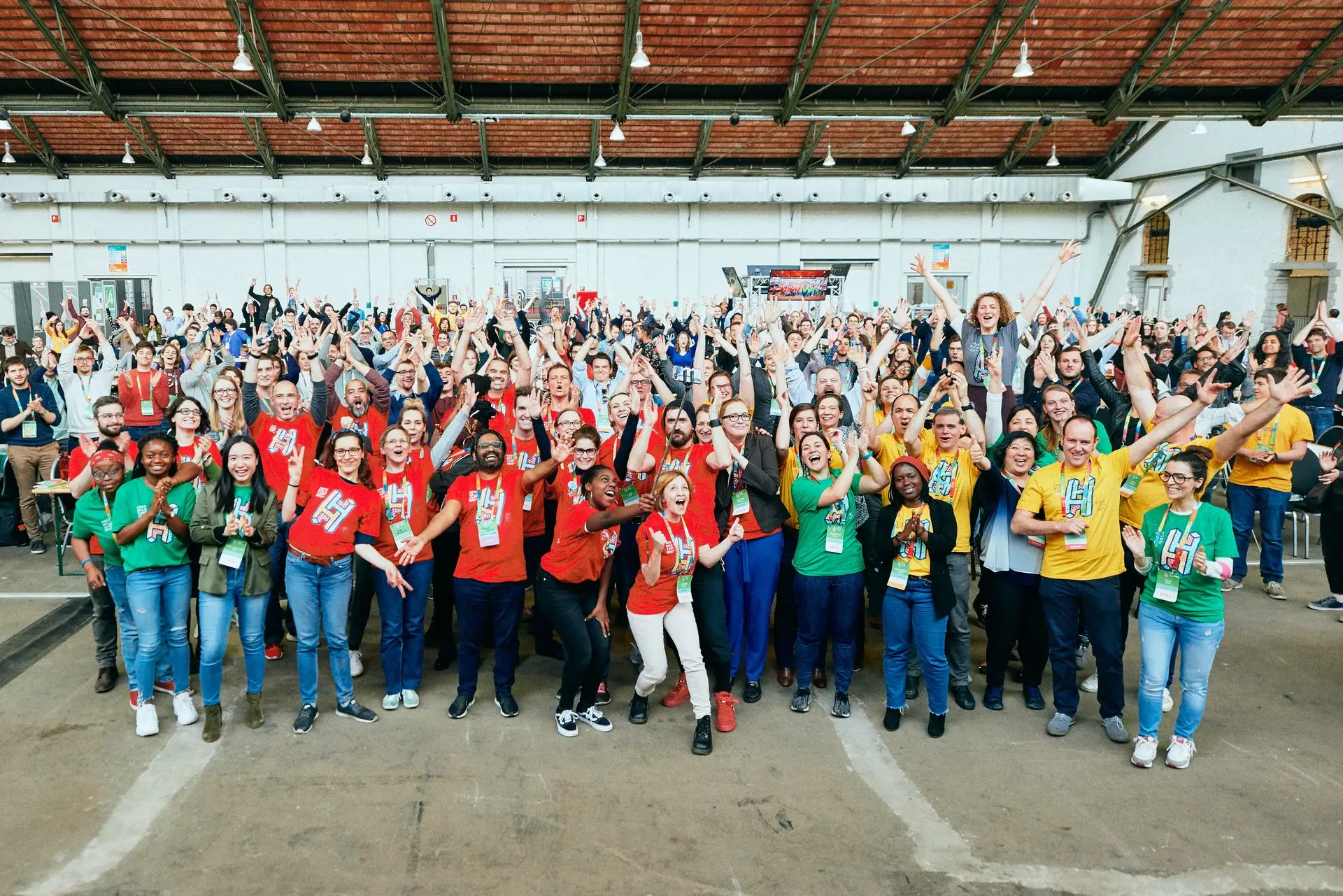 Large group of Hackathon Participants